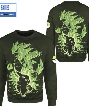 evolve larvitar within tyranitar pokemon anime christmas 3d sweatshirt 2 HWndP