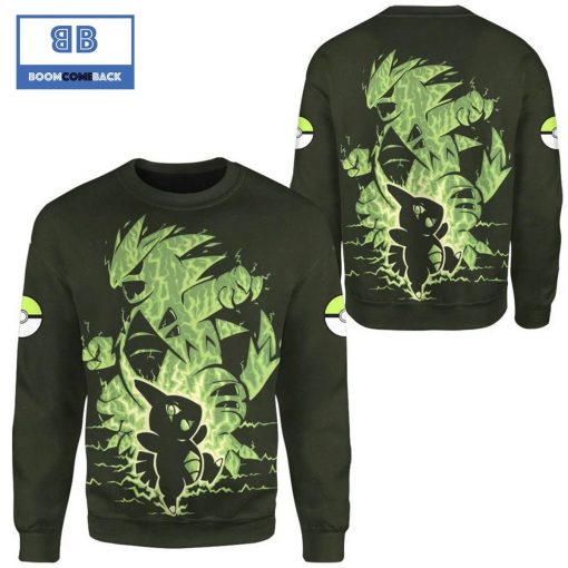 Evolve Larvitar Within Tyranitar Pokemon Anime Christmas 3D Sweatshirt