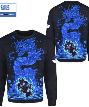 evolve magikarp within gyarados pokemon anime christmas 3d sweatshirt 4 bkDlY