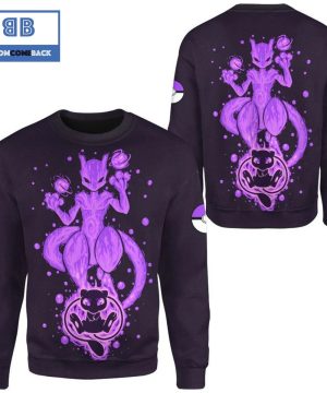 evolve mewtwo pokemon anime christmas 3d sweatshirt 2 sgk3L