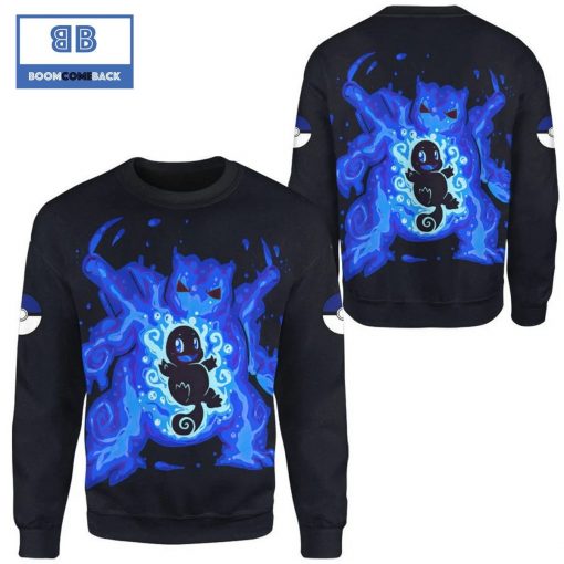 Evolve Squirtle Within Blastoise Pokemon Anime Christmas 3D Sweatshirt