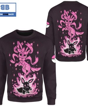 evolve sylveon pokemon anime christmas 3d sweatshirt 2 KiUxj