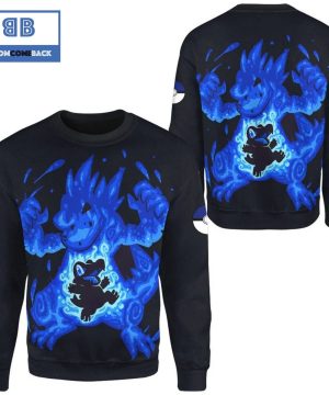 evolve totodile within feraligatr pokemon anime christmas 3d sweatshirt 2 s3wSt