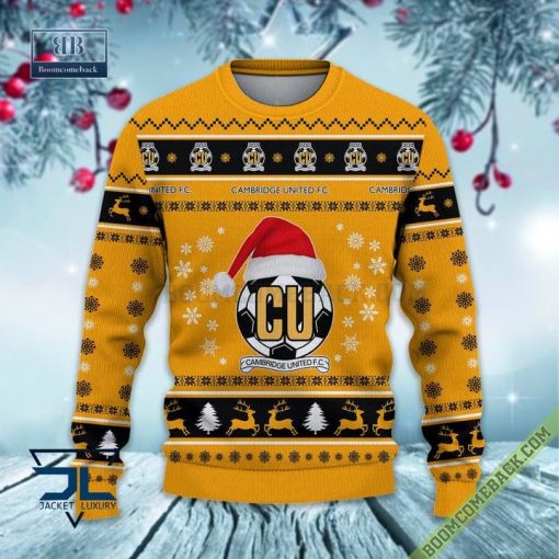 Cambridge United FC Trending Ugly Christmas Sweater