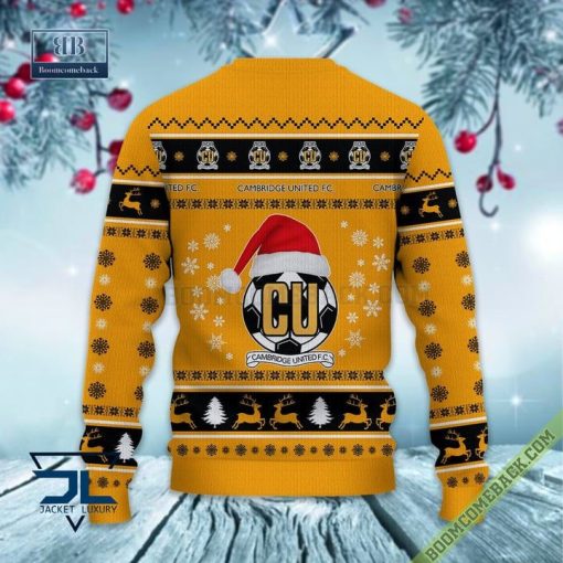 Cambridge United FC Trending Ugly Christmas Sweater