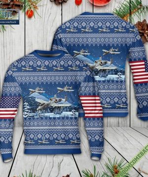 Fairchild Republic A-10 Thunderbolt II Ugly Christmas Sweater