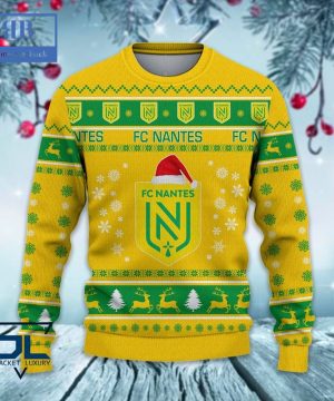 FC Nantes Santa Hat Ugly Christmas Sweater