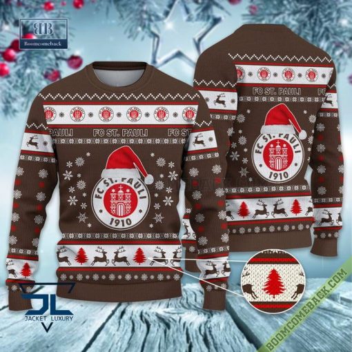 FC St. Pauli Ugly Christmas Sweater 2 Bundesliga Xmas Jumper