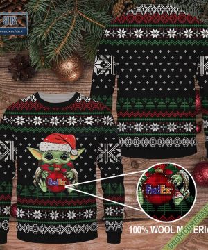 FedEx Baby Yoda Christmas Ugly Sweater