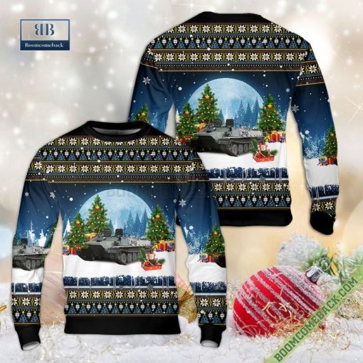 Finnish Army Maavoimat MT-LBV Armoured Personnel Carrier Christmas Sweater Jumper