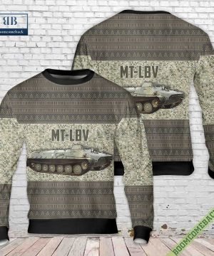 Finnish Army Maavoimat MT-LBV Armoured Personnel Carrier Christmas Sweater