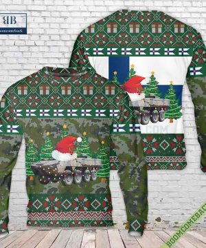 Finnish Army Patria AMV Ugly Christmas Sweater