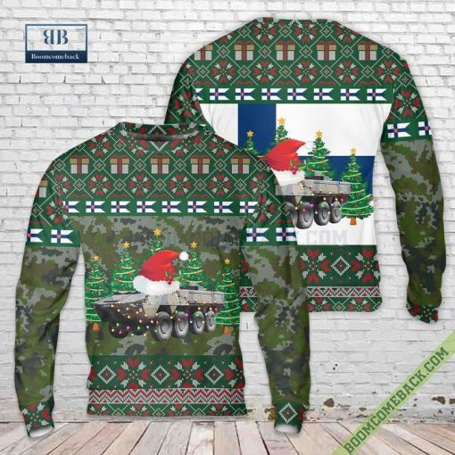 Finnish Army Patria AMV Ugly Christmas Sweater