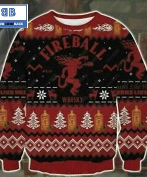 fireball cinnamon whisky christmas 3d sweater 2 xP42e