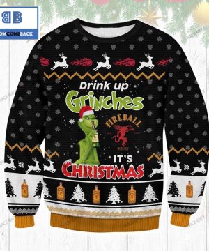 Fireball Cinnamon Whisky Drink Up Grinches It’s Christmas 3D Sweater