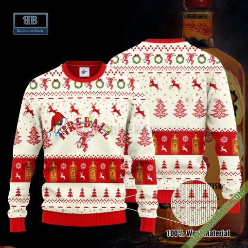 Fireball Santa Hat Christmas Ugly Christmas Sweater Hoodie Zip Hoodie Bomber Jacket