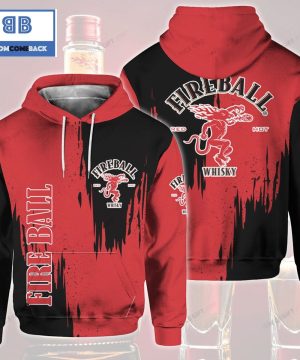 fireball whisky black and red 3d hoodie 3 7qUqu