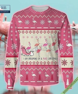 Flamingo I Am Dreaming Of A Pink Christmas Sweater