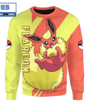 Flareon Pokemon Anime Christmas 3D Sweatshirt