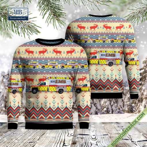 Flint, Michigan, STAT EMS, Inc Ugly Christmas Sweater