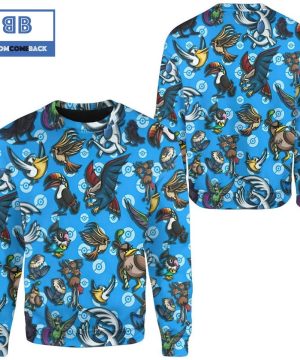 Flying Pattern Custom Pokemon Anime Christmas 3D Sweatshirt