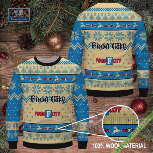 Food City Supermarket Ugly Christmas Sweater