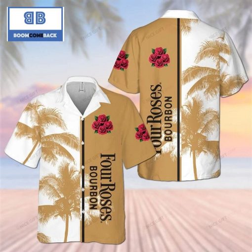 Four Roses Bourbon Whiskey Hawaiian Shirt