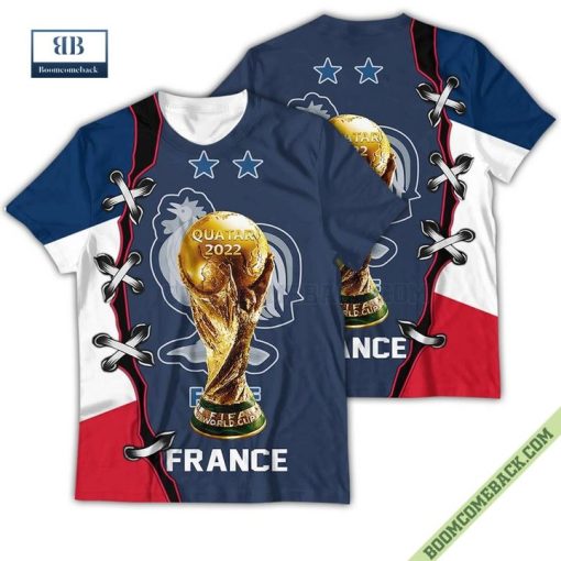 France Flag National Soccer Team World Cup 2022 3D Sweater And Hoodie T-Shirt