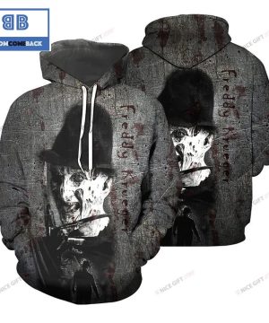 Freddy Krueger Halloween 3D Hoodie ver 1