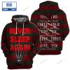 Freddy Krueger Never Sleep Again Halloween 3D Hoodie ver 2