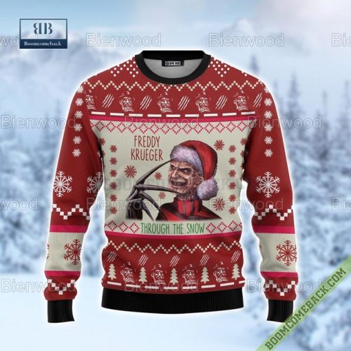 Freddy Krueger Through The Snow Christmas Sweater