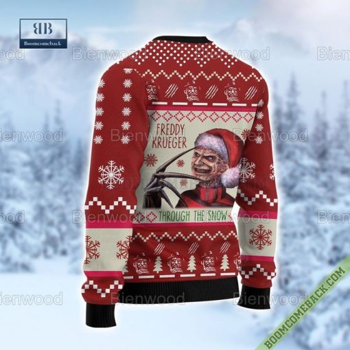 Freddy Krueger Through The Snow Christmas Sweater