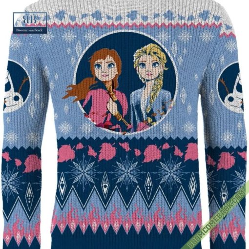 Frozen Elsa And Anna Ugly Christmas Sweater Gift For Adult And Kid