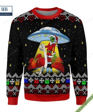 Funny Alien UFO Ugly Christmas Sweater