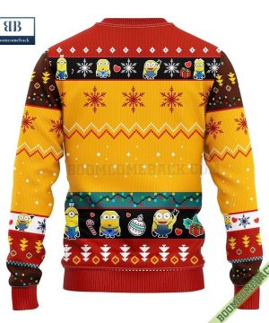 Funny Minions And Among Us Christmas Sweater