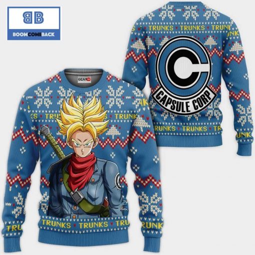 Future Trunks Dragon Ball Anime Christmas 3D Sweater