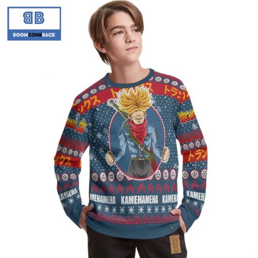 Future Trunks Super Saiyan Dragon Ball Anime Christmas Custom Knitted 3D Sweater