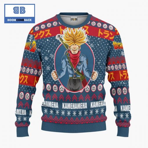 Future Trunks Super Saiyan Dragon Ball Anime Christmas Custom Knitted 3D Sweater