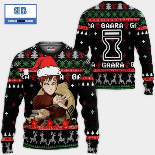 Gaara Naruto Anime Christmas 3D Sweater