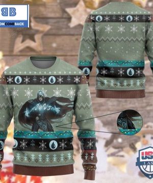 game mtg jace the mind sculptor ugly christmas sweater 3 CJKYL