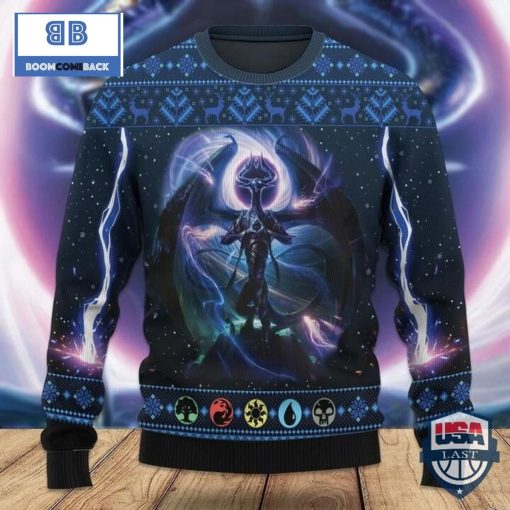 Game MTG Nicol Bolas DragonGod Ugly Knitted Sweater