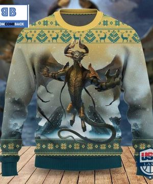 Game MTG Nicol Bolas The Arisen Ugly Woolen Sweater