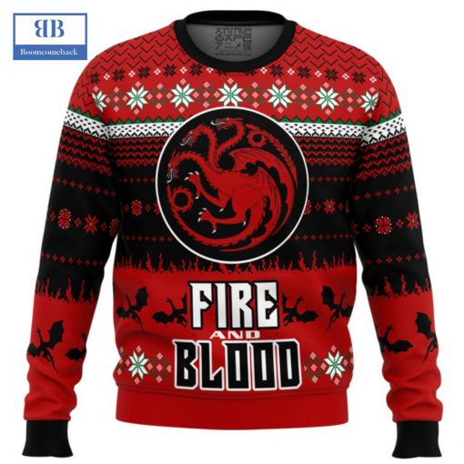 Game Of Thrones Fire And Blood Ugly Christmas Sweater