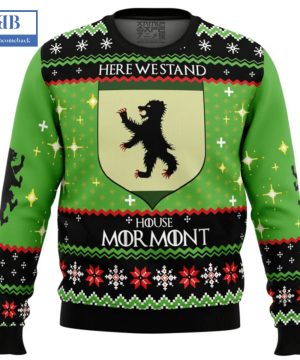 Game Of Thrones Here We Stand House Mormont Ugly Christmas Sweater