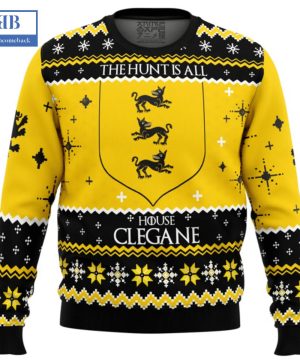 Game Of Thrones The Hunt Is All House Clegane Ugly Christmas Sweater