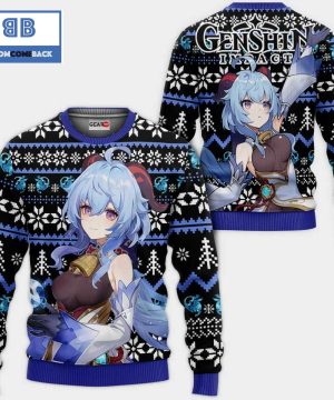 Ganyu Genshin Impact Anime Christmas 3D Sweater