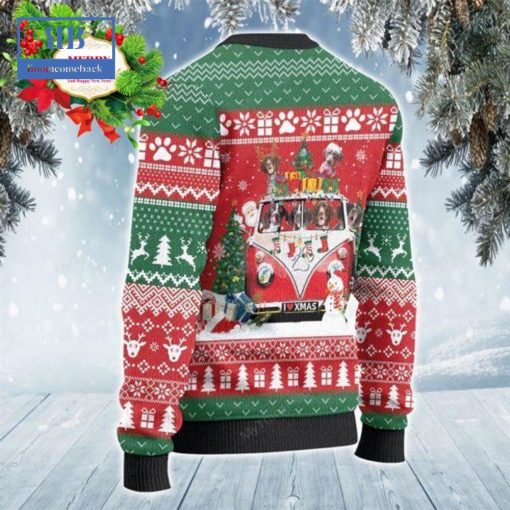 German Shorthaired Pointer Christmas Van Ugly Christmas Sweater