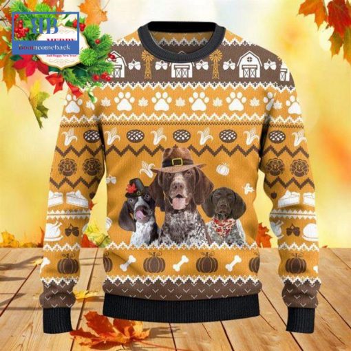 German Shorthaired Pointer Thanksgiving Gift Ugly Christmas Sweater