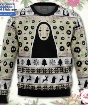 Ghibli No Face And Soot Sprites Ugly Christmas Sweater