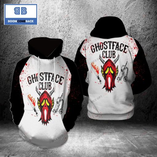 Ghostface Club Halloween 3D Hoodie